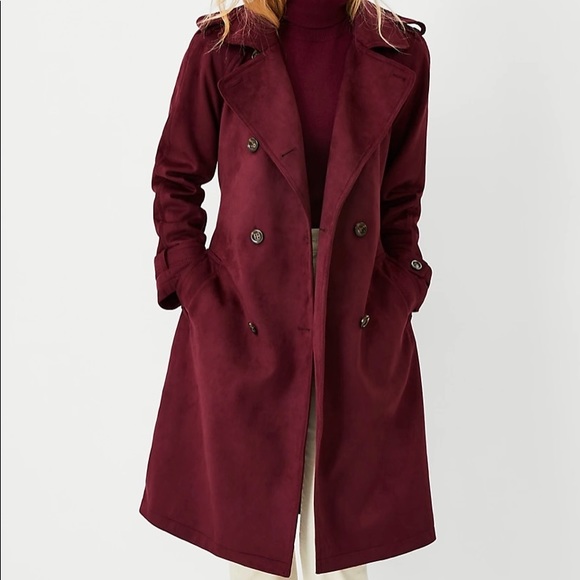 Ann Taylor Faux Suede Coat - Picture 1 of 4